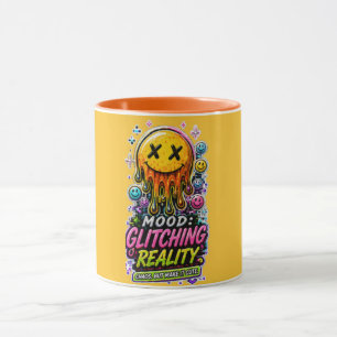 Y2K Cyber Glitch Kaffeetasse