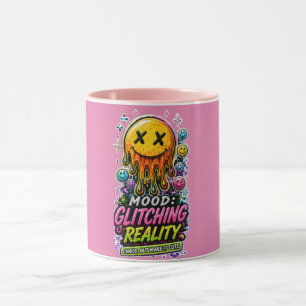 Y2K Cyber Glitch Kaffeetasse
