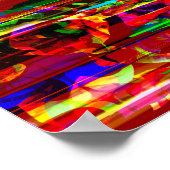 Y2k Cyberpunk Tech Modular Synthesize Graphic Poster (Ecke)