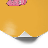 Y2K Drehend Telefone Herzmuster Poster (Ecke)