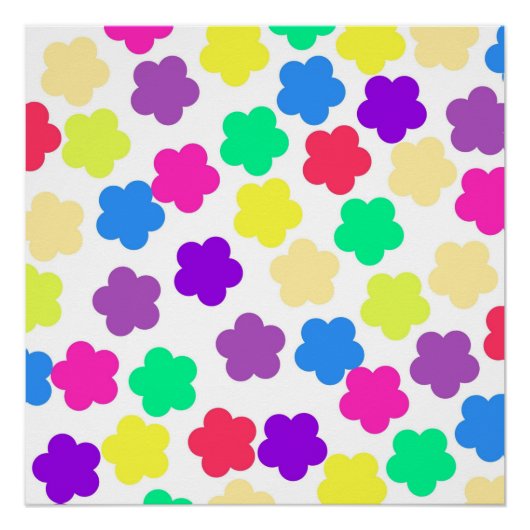 Y2K Fett Wildblume Lebhafte Frühlingskunst Poster (Vorderseite)