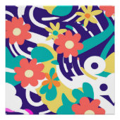 Y2K Fett Wildblume Lebhafte Nostalgische Frühlings Poster (Vorderseite)