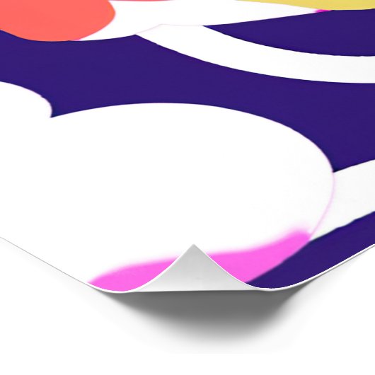 Y2K Fett Wildblume Lebhafte Nostalgische Frühlings Poster (Ecke)