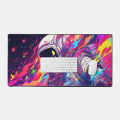 Y2K Galaxy Astronaut für Gamer Schreibtischunterlage (Tastatur & Maus)