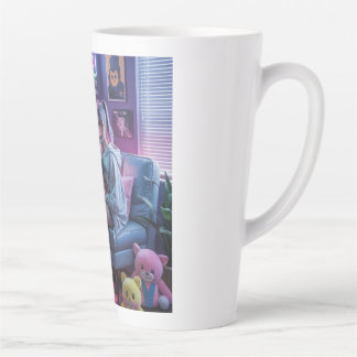 Y2K Gamer Girl Vibes – Retro-Tech & Neon-Raumästhe Milchtasse