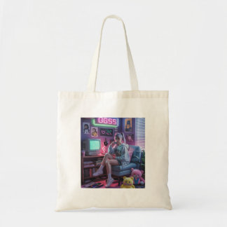 Y2K Gamer Girl Vibes – Retro-Tech & Neon-Raumästhe Tragetasche