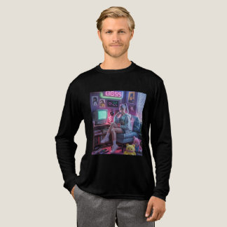 Y2K Gamer Girl Vibes – Retro-Tech & Neon-Raumästhe Tri-Blend Shirt