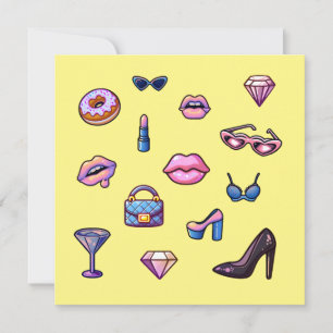 Y2K Glamour Girl-Set Einladung
