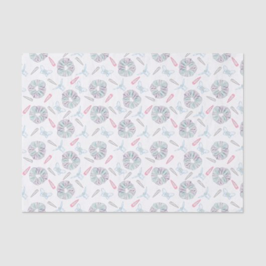 Y2K Haarzubehör - Weißwortpapier Seidenpapier (Vorderseite)