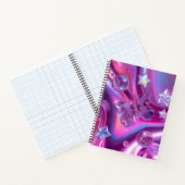 Y2K Holographic Journal | Chrome Stars & Butterfly Notizblock (Innenseite)