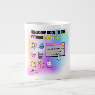 Y2K Klick hier Retro-Desktop-Ästhetik-Shirt Jumbo-Tasse
