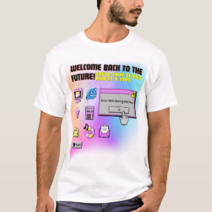 Y2K Klick hier Retro-Desktop-Ästhetik-Shirt T-Shirt