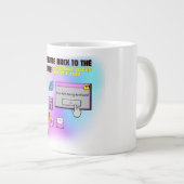 Y2K Klicken Sie hier Retro Desktop Ästhetisches T- Jumbo-Tasse (Vorderseite Rechts)
