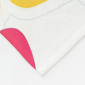 Y2K Lebhafte Wildblume Fett Retro Spring Design Fleecedecke (Ecke)