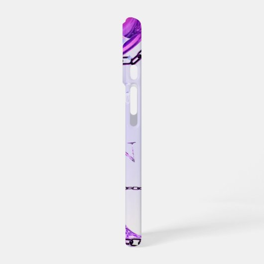 Y2K Lila Stil für iPhone iPhone 16 Hülle (Linke Seite)