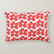 Y2K-Muster in Rot und Weiß