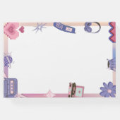 Y2K Pink Lila 2000er Retro Tech Geek Liebe Hochzei Gästebuch (Rückseite)