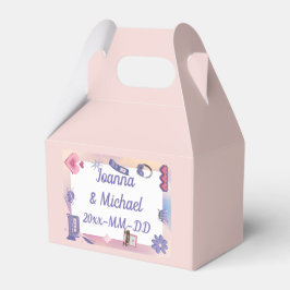 Y2K Pink Lila 2000er Retro Tech Geek Liebe Hochzei Geschenkschachtel