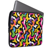 y2k Retro Ästhetische Wirbel Funky Pattern Laptopschutzhülle (Vorne Rechts)