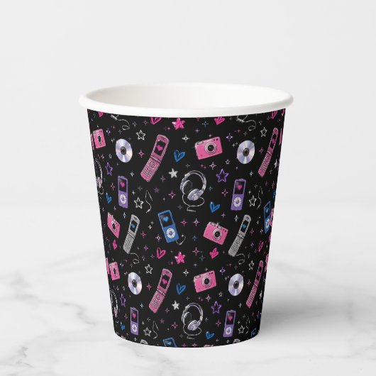 Y2K-Retro-Party-Becher Pappbecher (Vorderseite)