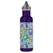 Y2K Retro Tech Aesthetic Doodles Water Bottle Edelstahlflasche (Links)
