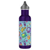Y2K Retro Tech Aesthetic Doodles Water Bottle Edelstahlflasche (Rechts)