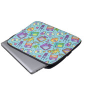 Y2K Retro Tech Aesthetic Padded Laptop Sleeve (Vorne Knopf)