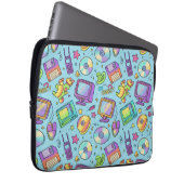 Y2K Retro-Tech-Ästhetik-Polsterung für Laptop-Hüll Laptopschutzhülle (Vorne Rechts)