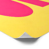 Y2K-Typografieposter, Rosa Retro-Statement in Fett Poster (Ecke)