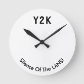 Y2K-Uhr - Countdown-Uhr Runde Wanduhr (Vorderseite)