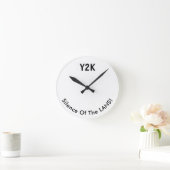 Y2K-Uhr - Jahr 2000 - Abstandsuhr Runde Wanduhr (Zuhause)