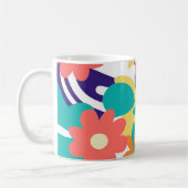 Y2K Wildblume kühl Retro Frühlingsküche Dekoration Kaffeetasse (Links)