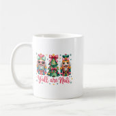Y’all Are Nuts Funny Christmas Humor Tree Nutcrack Kaffeetasse (Links)