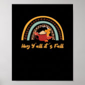 Y’all It's Fall Y’all Funny Quote Poster (Vorne)