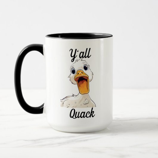 Y`all Quack Funny Duck Tasse (Links)