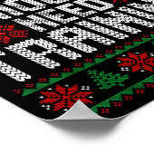 Y’all Seriously Need Training Ugly Christmas Offic Poster (Ecke)