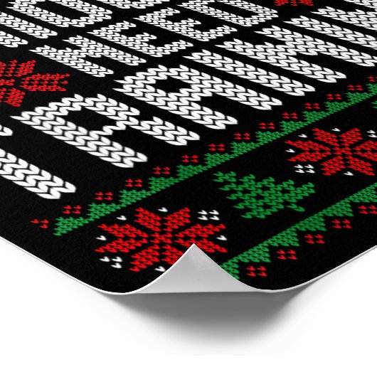 Y’all Seriously Need Training Ugly Christmas Offic Poster (Ecke)