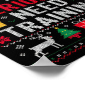 Y’all Seriously Need Training Ugly Office Christma Poster (Ecke)