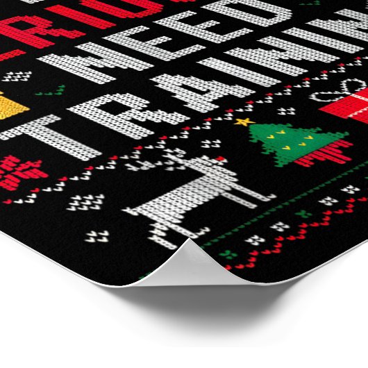 Y’all Seriously Need Training Ugly Office Christma Poster (Ecke)