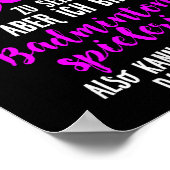 Y Badminton Player, Shuttle Badminton Poster (Ecke)