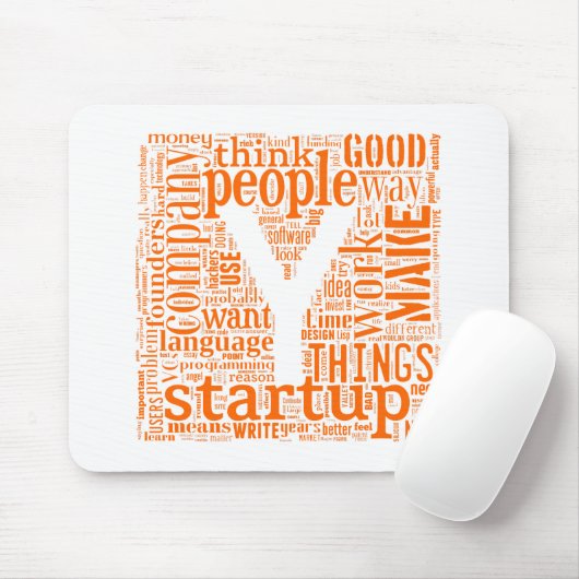 Y Combinator Mousepad (Mit Mouse)