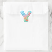 "Y" Cute Letter - Underwater Sea Creature Quadratischer Aufkleber (Tasche)