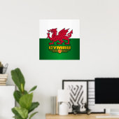 Y Ddraig Goch Poster (Heimbüro)