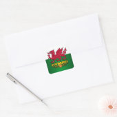 Y Ddraig Goch Quadratischer Aufkleber (Umschlag)