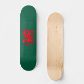 Y Ddraig Goch - Roter Drache Skateboard (Vorderseite)