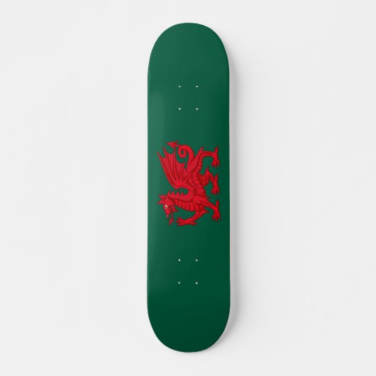 Y Ddraig Goch - Roter Drache Skateboard (Vorne)