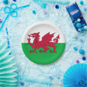 Y Ddraig Goch: Walisische Flag Paper Party Plate Pappteller (Party)