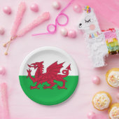 Y Ddraig Goch: Walisische Flag Paper Party Plate Pappteller (Party)