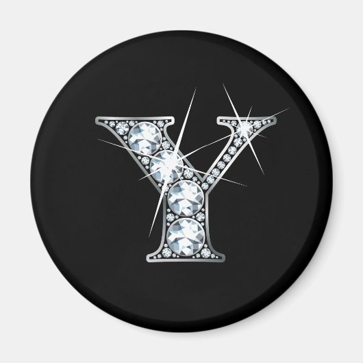 "Y" Diamond Bling Magnet (Vorne)