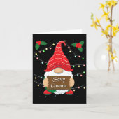 Y Gnome Matching Familie Weihnachten Pajamas X-mas Karte (Gelbe Blume)